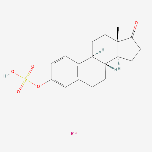 1,3,5[10]-ESTRATRIEN-3-OL-17-ONE SULFATE POTASSIUM SALT (CAS: 1240-04-6) - Chemical Structure and Molecular Formula 