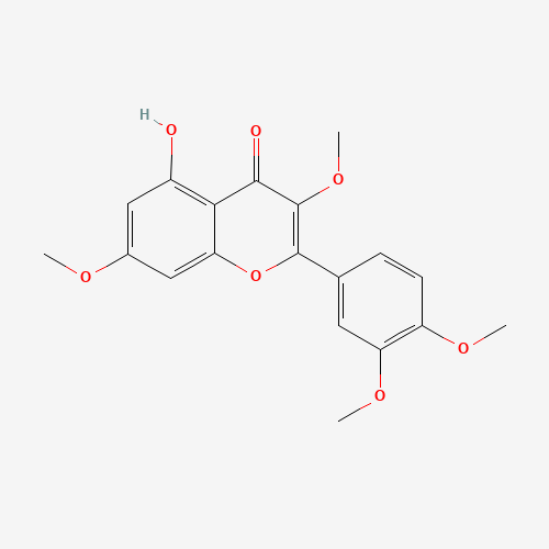 QUERCETIN-3,7,3',4'-TETRAMETHYL ETHER (CAS: 1245-15-4) - Chemical Structure and Molecular Formula 