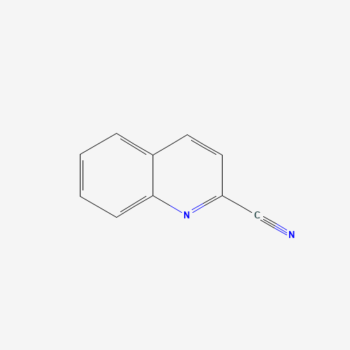 QUINOLINE-2-CARBONITRILE (CAS: 1436-43-7) - Chemical Structure and Molecular Formula 