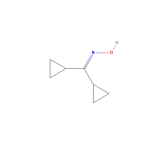 DICYCLOPROPYL KETOXIME (CAS: 1453-52-7) - Chemical Structure and Molecular Formula 
