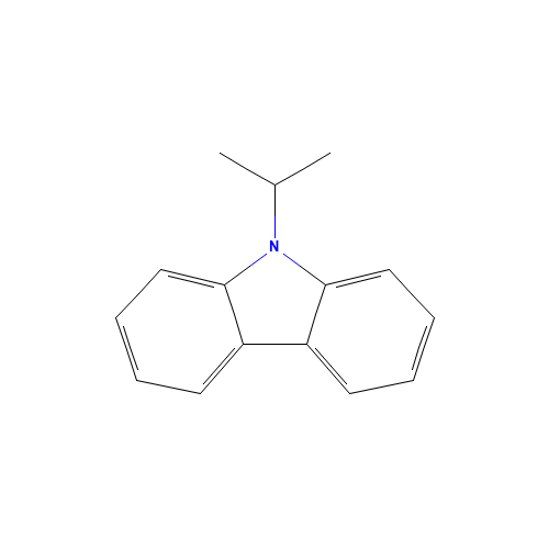 9-ISOPROPYLCARBAZOLE (CAS: 1484-09-9) - Chemical Structure and Molecular Formula 