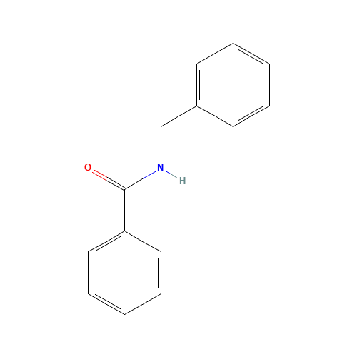 N-BENZYLBENZAMIDE (CAS: 1485-70-7) - Chemical Structure and Molecular Formula 