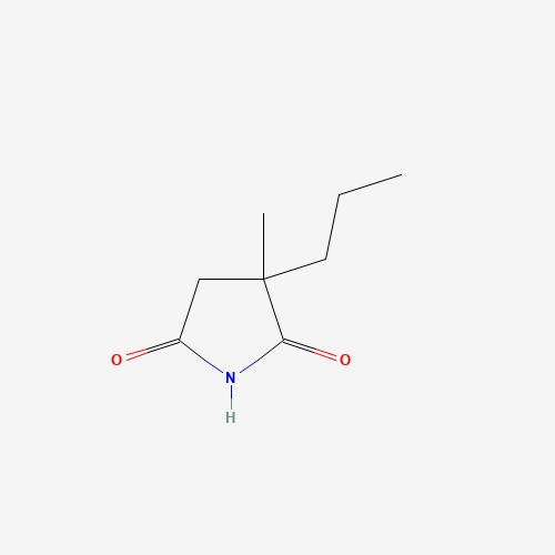 ALPHA-METHYL-ALPHA-PROPYLSUCCINIMIDE (CAS: 1497-19-4) - Chemical Structure and Molecular Formula 