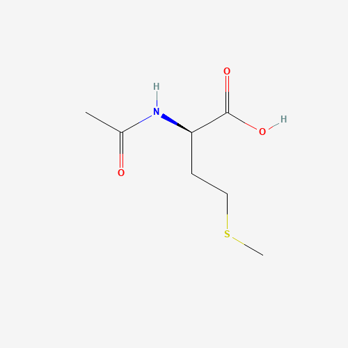 N-Acetyl-D-methionine (CAS: 1509-92-8) - Chemical Structure and Molecular Formula 