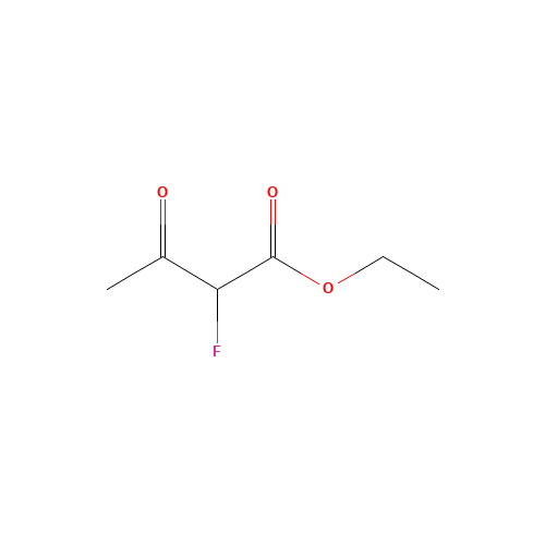 ETHYL 2-FLUOROACETOACETATE (CAS: 1522-41-4) - Chemical Structure and Molecular Formula 
