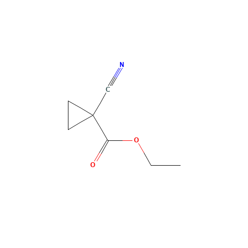 ETHYL 1-CYANOCYCLOPROPANECARBOXYLATE (CAS: 1558-81-2) - Chemical Structure and Molecular Formula 