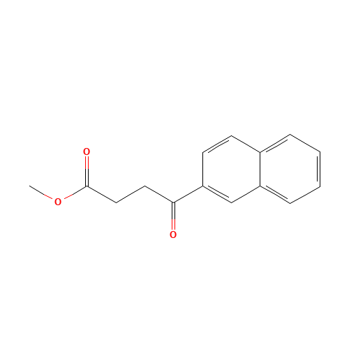 4-NAPHTHALEN-2-YL-4-OXO-BUTYRIC ACID METHYL ESTER (CAS: 1590-21-2) - Chemical Structure and Molecular Formula 