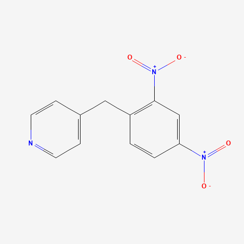 4-(2,4-DINITROBENZYL)PYRIDINE (CAS: 1603-85-6) - Chemical Structure and Molecular Formula 