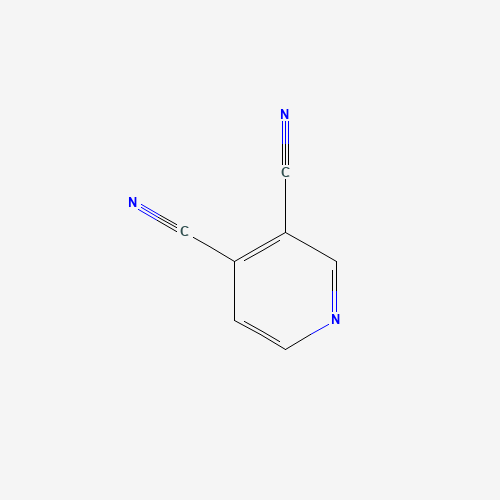 PYRIDINE-3,4-DICARBONITRILE (CAS: 1633-44-9) - Chemical Structure and Molecular Formula 