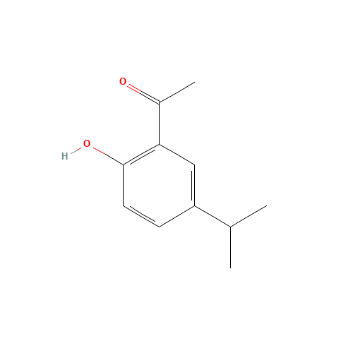2'-HYDROXY-5'-ISOPROPYLACETOPHENONE (CAS: 1634-36-2) - Chemical Structure and Molecular Formula 