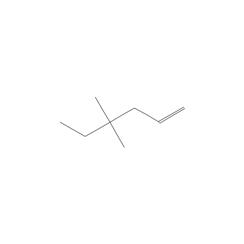 4,4-DIMETHYL-1-HEXENE (CAS: 1647-08-1) - Chemical Structure and Molecular Formula 