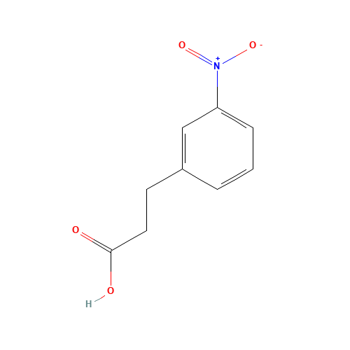 3-(3-Nitrophenyl)propionic acid (CAS: 1664-57-9) - Chemical Structure and Molecular Formula 