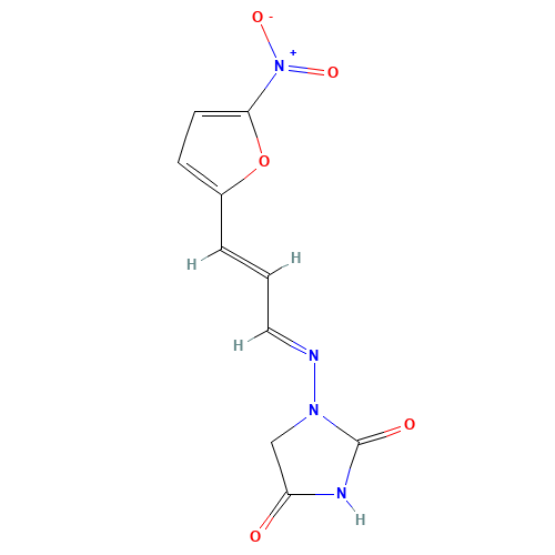 Furazidine (CAS: 1672-88-4) - Chemical Structure and Molecular Formula 