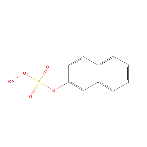 2-NAPHTHYL SULFATE (CAS: 1733-89-7) - Chemical Structure and Molecular Formula 