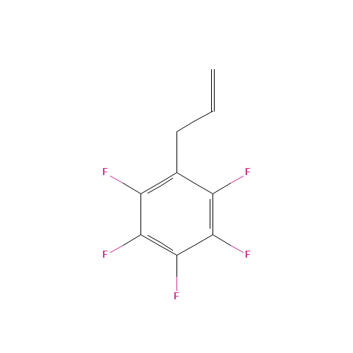 ALLYLPENTAFLUOROBENZENE (CAS: 1736-60-3) - Chemical Structure and Molecular Formula 