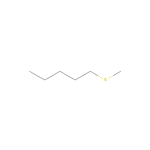 AMYL METHYL SULFIDE (CAS: 1741-83-9) - Chemical Structure and Molecular Formula 