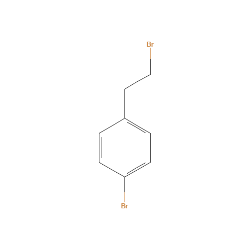 4-BROMOPHENETHYL BROMIDE (CAS: 1746-28-7) - Chemical Structure and Molecular Formula 