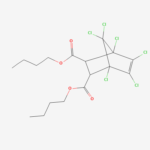 DIBUTYL CHLORENDATE (CAS: 1770-80-5) - Chemical Structure and Molecular Formula 