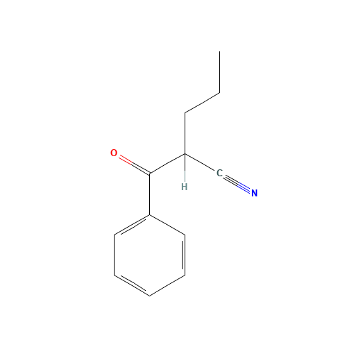 2-BENZOYLVALERONITRILE (CAS: 1780-48-9) - Chemical Structure and Molecular Formula 
