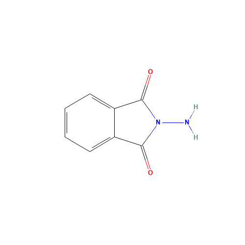 N-AMINOPHTHALIMIDE (CAS: 1875-48-5) - Chemical Structure and Molecular Formula 