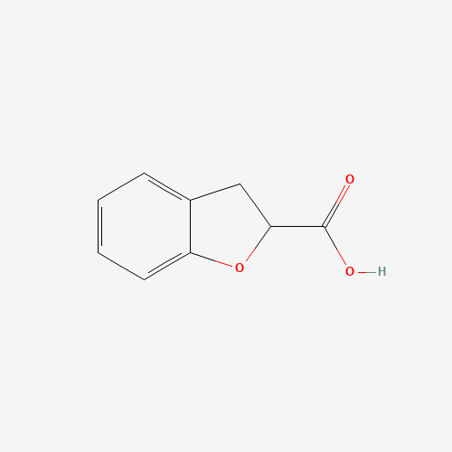 2,3-Dihydro-1-benzofuran-2-carboxylic acid (CAS: 1914-60-9) - Chemical Structure and Molecular Formula 
