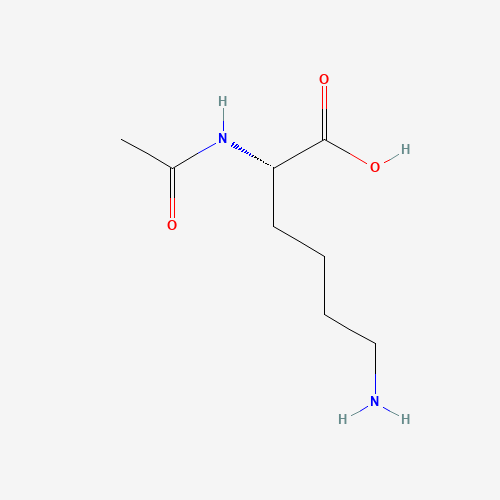 AC-LYS-OH (CAS: 1946-82-3) - Chemical Structure and Molecular Formula 