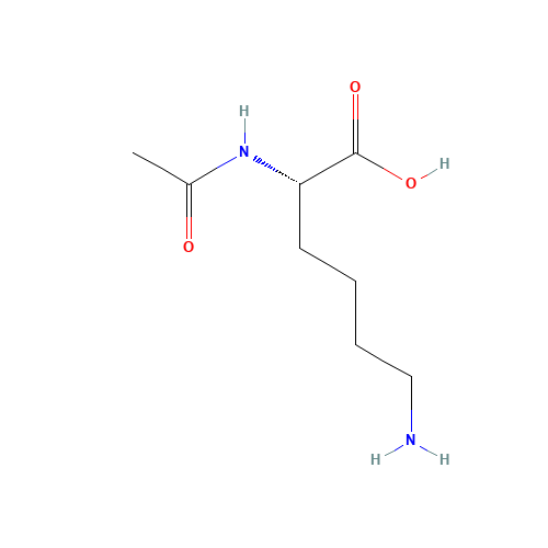 AC-LYS-OH (CAS: 1946-82-3) - Chemical Structure and Molecular Formula 