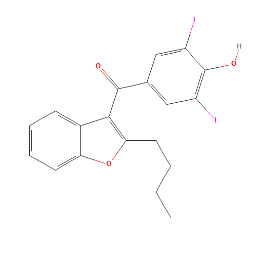 2-Butyl-3-(3,5-Diiodo-4-hydroxy benzoyl) benzofuran (CAS: 1951-26-4) - Related Chemical Product