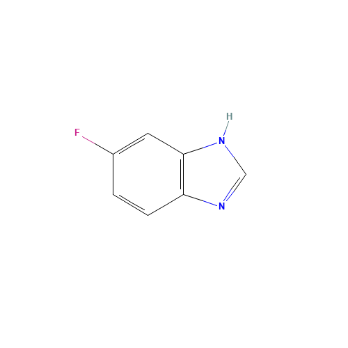 5-FLUORO-1H-BENZIMIDAZOLE (CAS: 1977-72-6) - Chemical Structure and Molecular Formula 