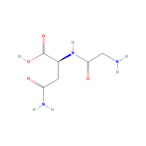 H-GLY-ASN-OH (CAS: 1999-33-3) - Chemical Structure and Molecular Formula 
