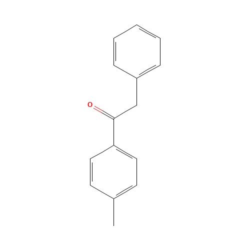 4'-METHYL-2-PHENYLACETOPHENONE (CAS: 2001-28-7) - Chemical Structure and Molecular Formula 