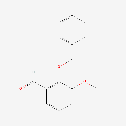 2-(BENZYLOXY)-3-METHOXYBENZALDEHYDE (CAS: 2011-06-5) - Chemical Structure and Molecular Formula 