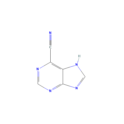 6-CYANOPURINE (CAS: 2036-13-7) - Chemical Structure and Molecular Formula 