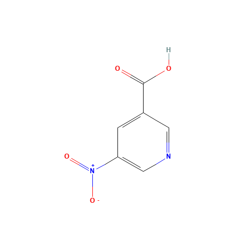 5-NITRONICOTINIC ACID (CAS: 2047-49-6) - Chemical Structure and Molecular Formula 