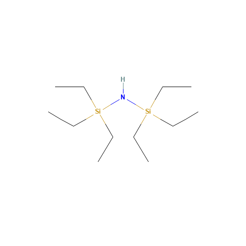 HEXAETHYL DISILAZANE (CAS: 2117-18-2) - Chemical Structure and Molecular Formula 