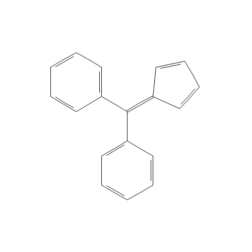 DIPHENYLFULVENE (CAS: 2175-90-8) - Chemical Structure and Molecular Formula 