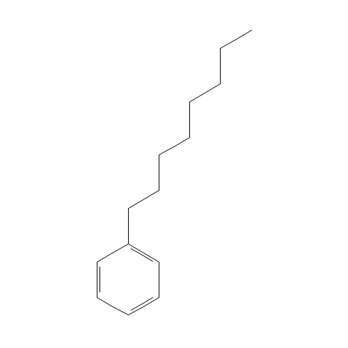 N-OCTYLBENZENE (CAS: 2189-60-8) - Chemical Structure and Molecular Formula 