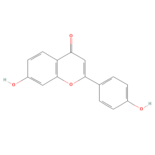 7,4'-DIHYDROXYFLAVONE (CAS: 2196-14-7) - Chemical Structure and Molecular Formula 