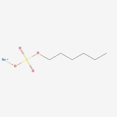 1-HEXYLSODIUMSULFONATE (CAS: 2207-98-9) - Chemical Structure and Molecular Formula 