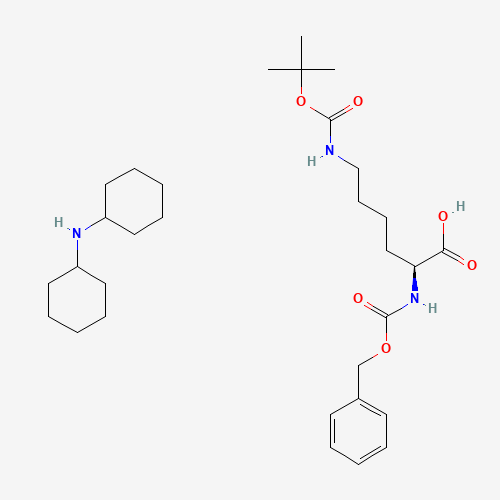 Z-LYS(BOC)-OH DCHA (CAS: 2212-76-2) - Chemical Structure and Molecular Formula 