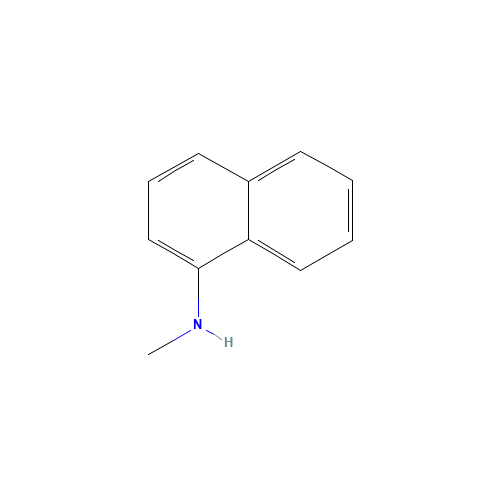 N-METHYL-N-1-NAPHTHYLAMINE (CAS: 2216-68-4) - Chemical Structure and Molecular Formula 