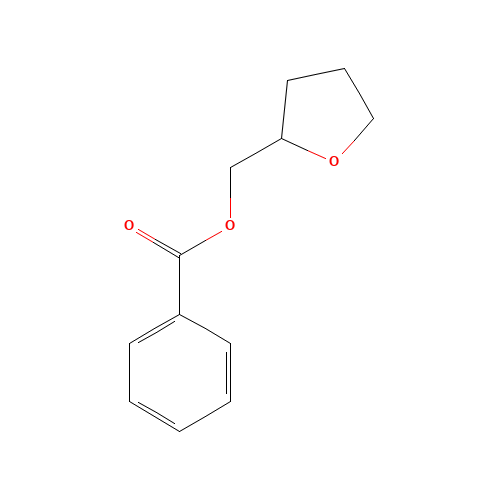 Tetrahydrofurfuryl benzoate (CAS: 2217-32-5) - Chemical Structure and Molecular Formula 
