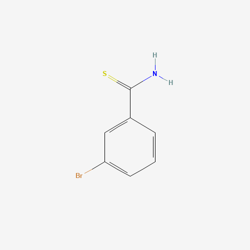3-BROMO-THIOBENZAMIDE (CAS: 2227-62-5) - Chemical Structure and Molecular Formula 