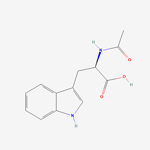 N-ACETYL-D-TRYPTOPHAN (CAS: 2280-01-5) - Chemical Structure and Molecular Formula 