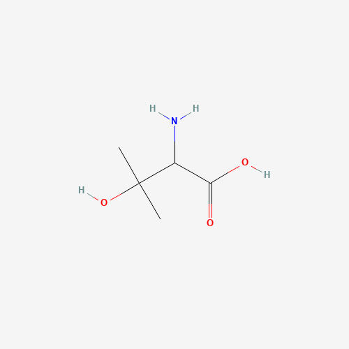 (R)-2-Amino-3-hydroxy-3-methylbutanoic acid (CAS: 2280-28-6) - Chemical Structure and Molecular Formula 