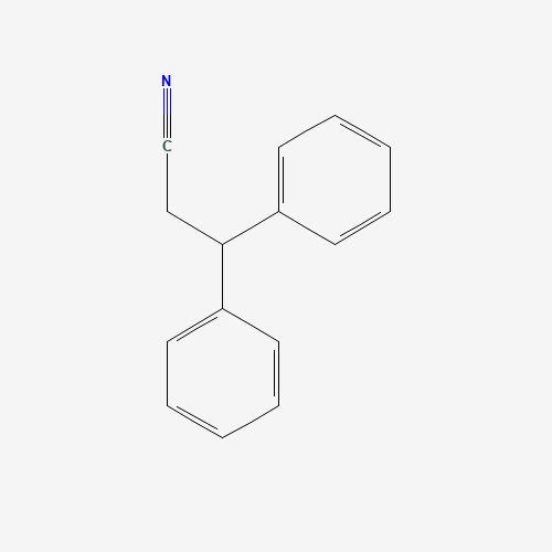 3,3-Diphenylpropiononitrile (CAS: 2286-54-6) - Chemical Structure and Molecular Formula 