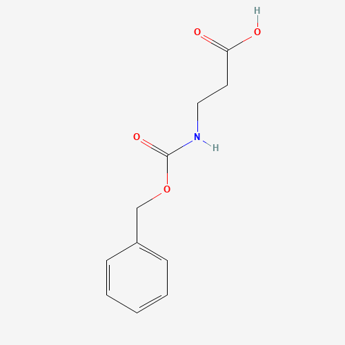 Carbobenzyloxy-beta-alanine (CAS: 2304-94-1) - Chemical Structure and Molecular Formula 