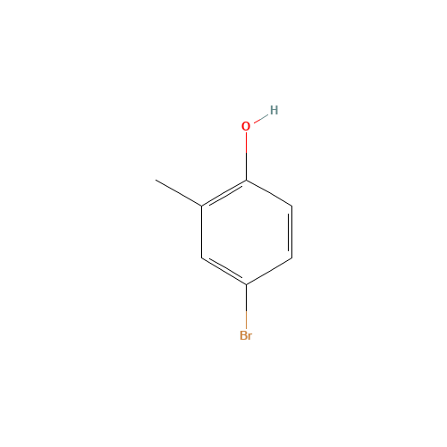 4-Bromo-2-methylphenol (CAS: 2362-12-1) - Chemical Structure and Molecular Formula 
