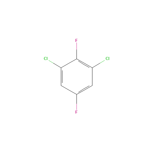 1,3-DICHLORO-2,5-DIFLUOROBENZENE (CAS: 2367-80-8) - Chemical Structure and Molecular Formula 