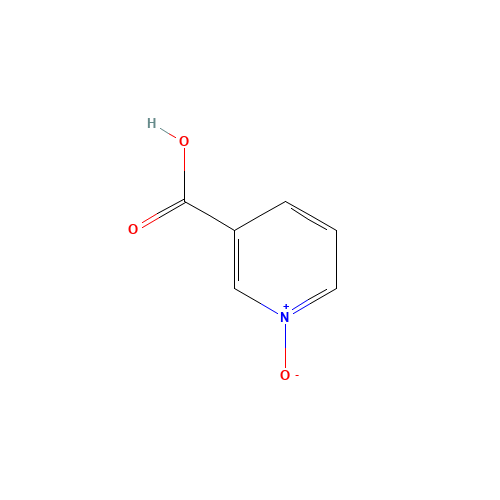 Nicotinic acid N-oxide (CAS: 2398-81-4) - Chemical Structure and Molecular Formula 